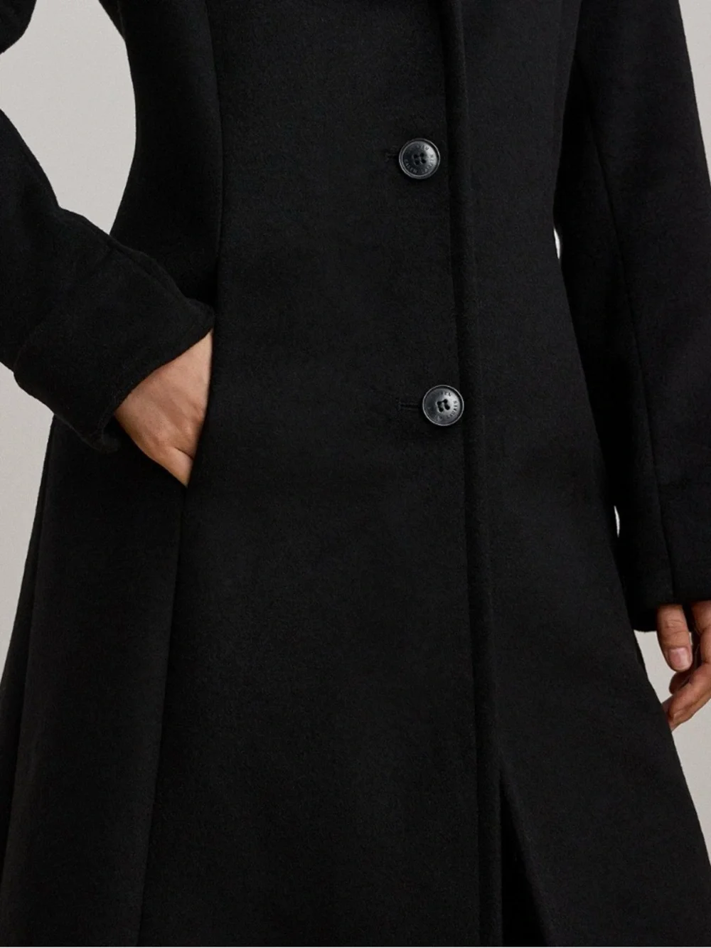 NWOT Ralph Lauren Faux Fur Collar Coat - Size 6 - Picture 3 of 5